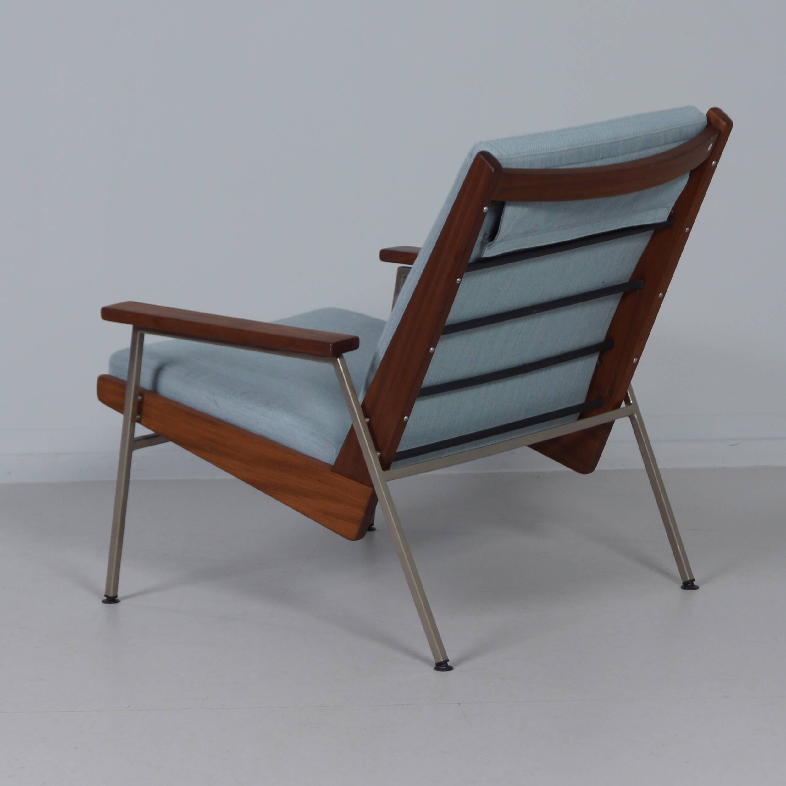 Vintage armchair model 2520 by Gelderland, blue upholstery, 1960s
