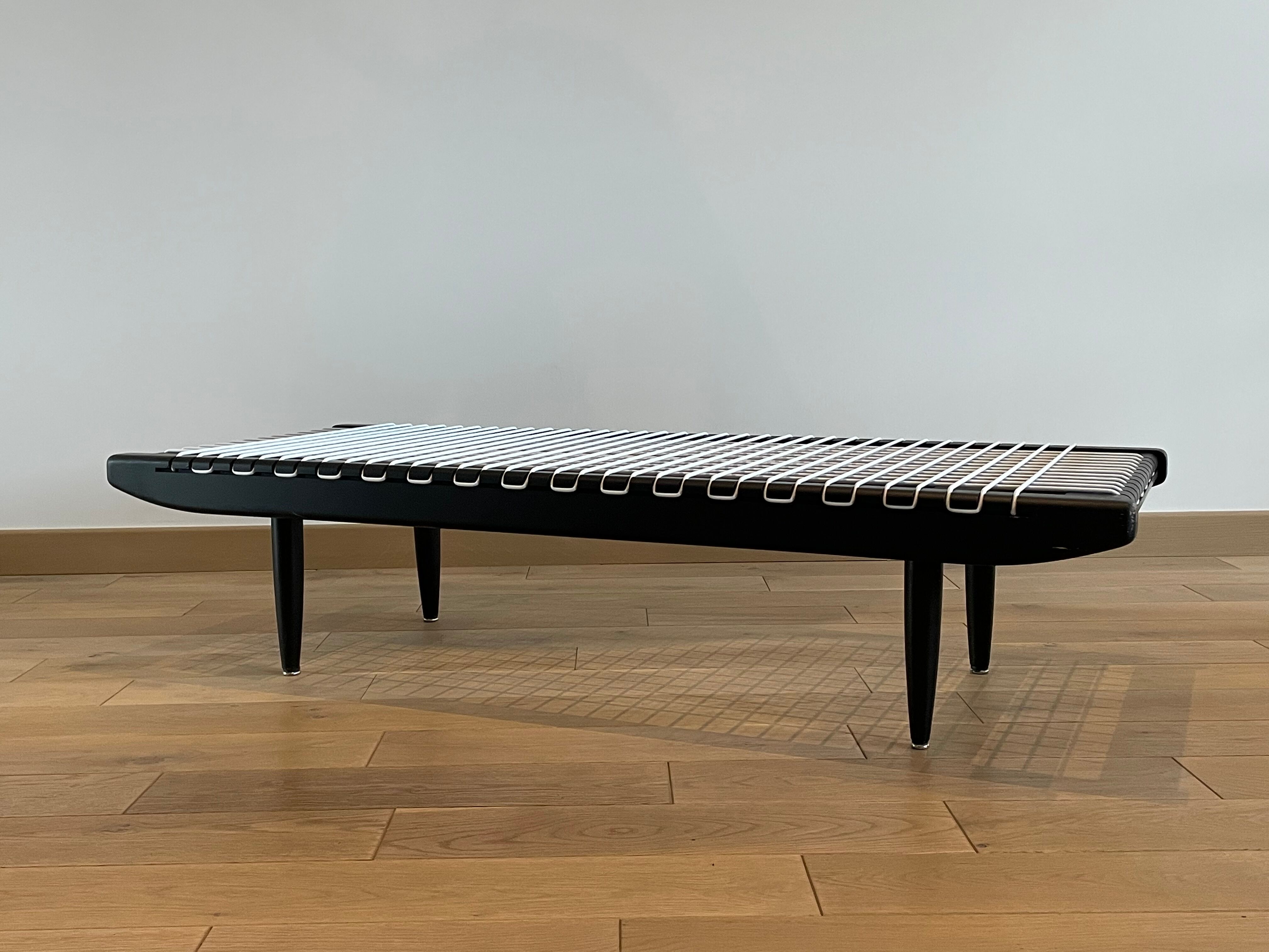 Black lacquered coffee table by Georges Tigien,1960s