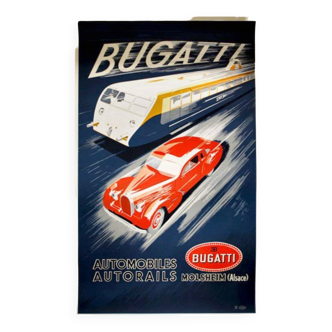 Affiche Bugatti Autorails (1938)