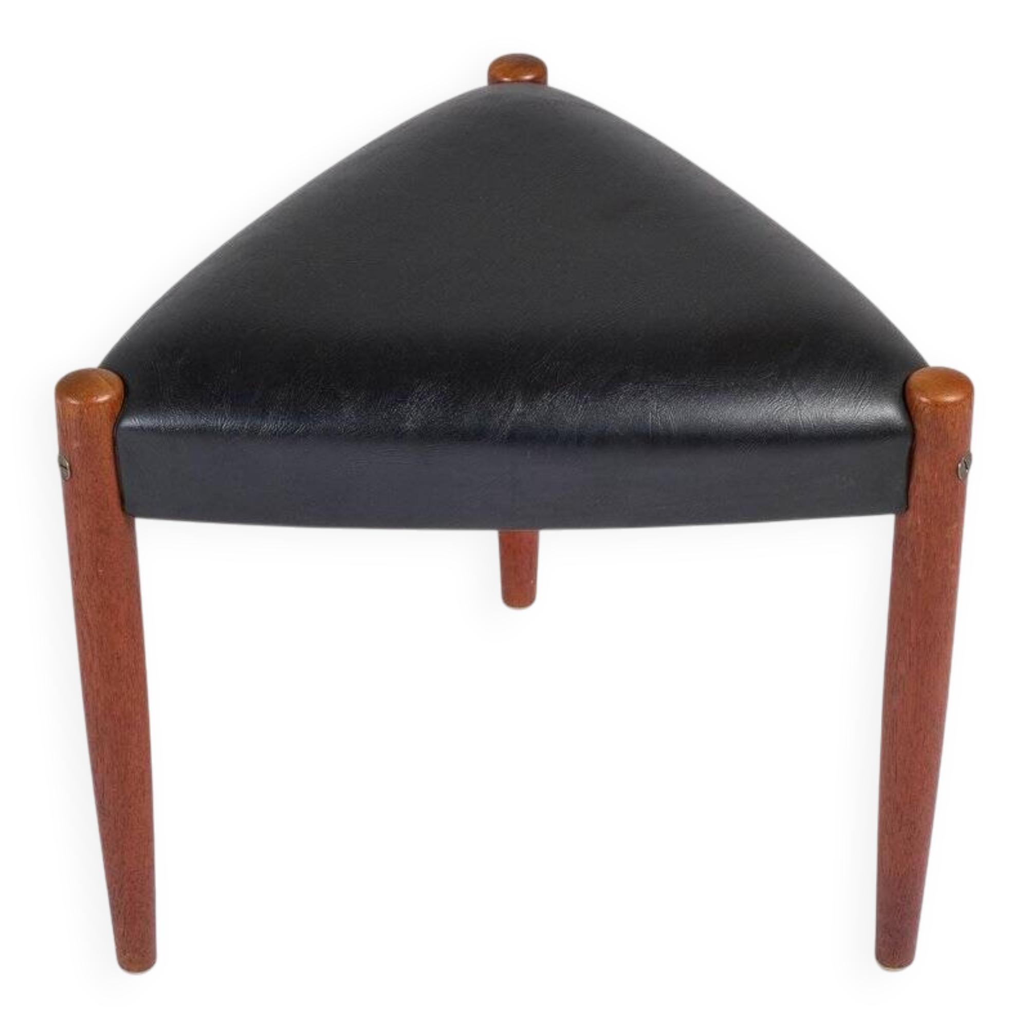 Three-Legged Teak Stool, Denmark, 1960s