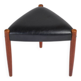 Three-Legged Teak Stool, Denmark, 1960s