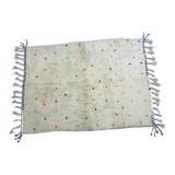 Tapis berbère Beni Ouarain à pois multicolores 104x151