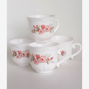 Arcopal floral coffee cups