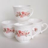 Arcopal floral coffee cups