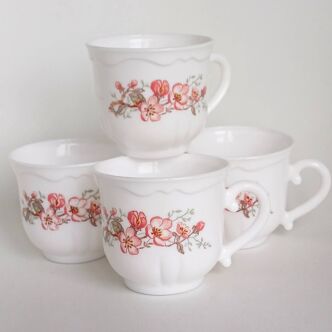 Arcopal floral coffee cups