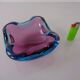 Sommerso Murano Glass Ashtray, Italy, 1960s