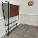 Vintage shelf in metal and wood