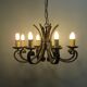 Lustre en fer forgé des années 40