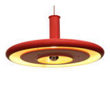 Pink Fog & Morup Optima vintage pendant lamp: Hans Due design, Denmark 1970