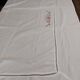 Antique white cotton tablecloth with red embroidery 135 x 145 cm