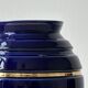 Royal blue vase with gold edging