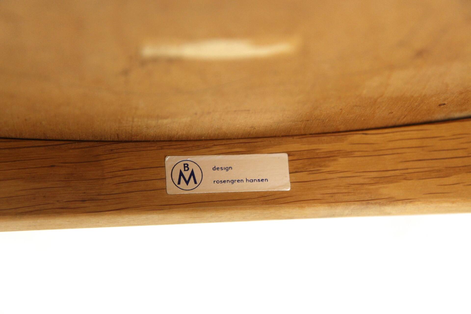 Set of 2 Scandinavian oak chairs, Henri Rosengren, Denmark, 1960