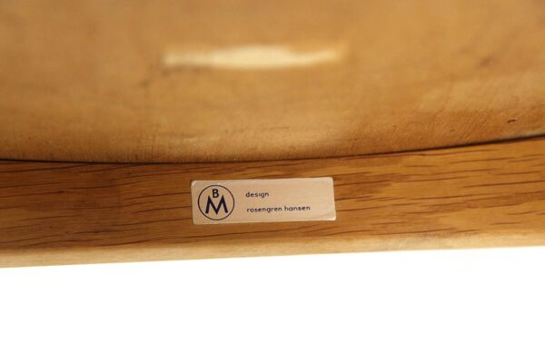 2 chaises scandinaves en chêne, Henri Rosengren, Danemark, 1960