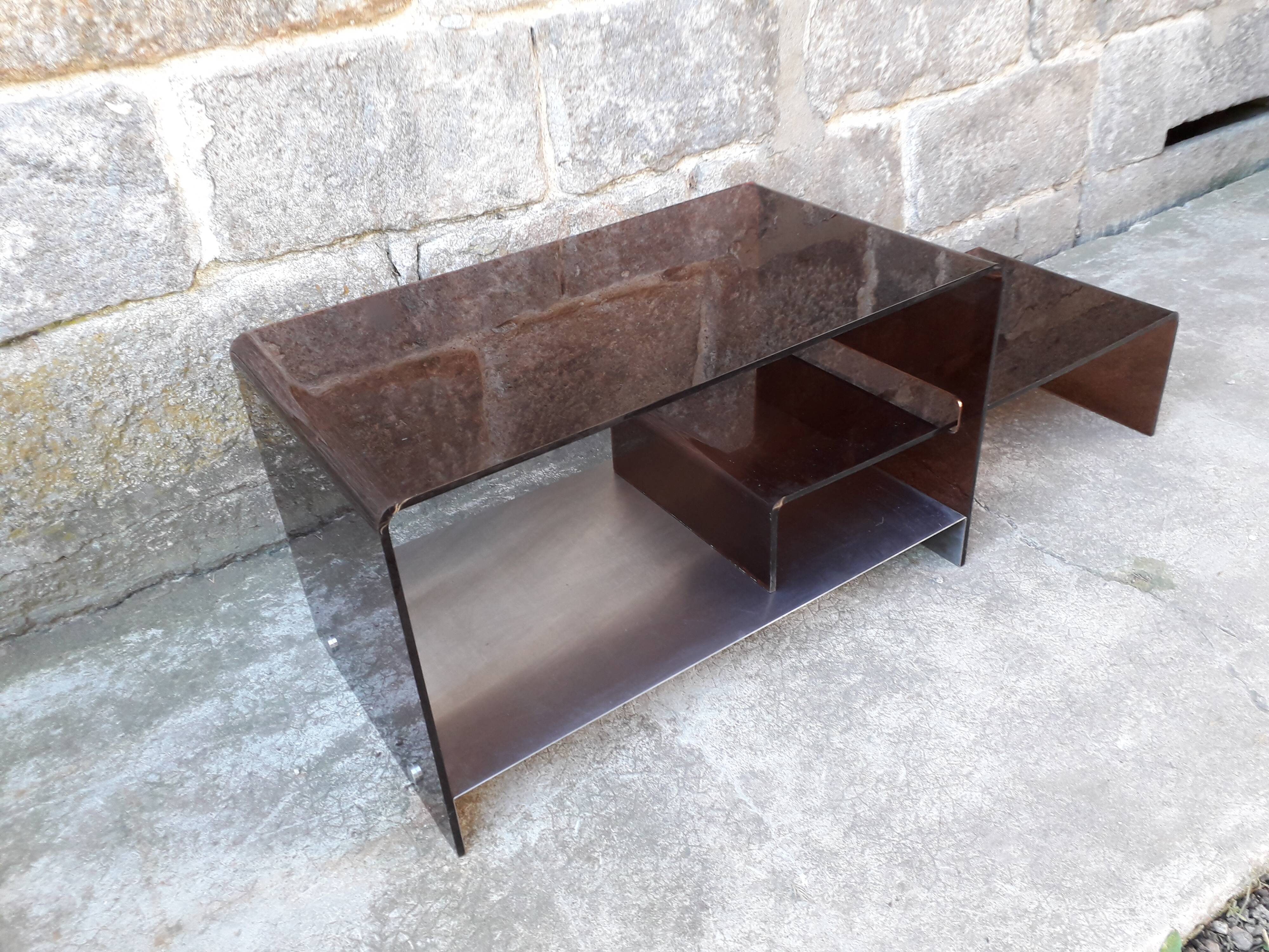 Vintage Plexiglas coffee table