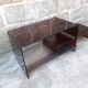 Table basse vintage en plexiglas