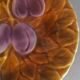 Plate slip plums Sarreguemines early twentieth century