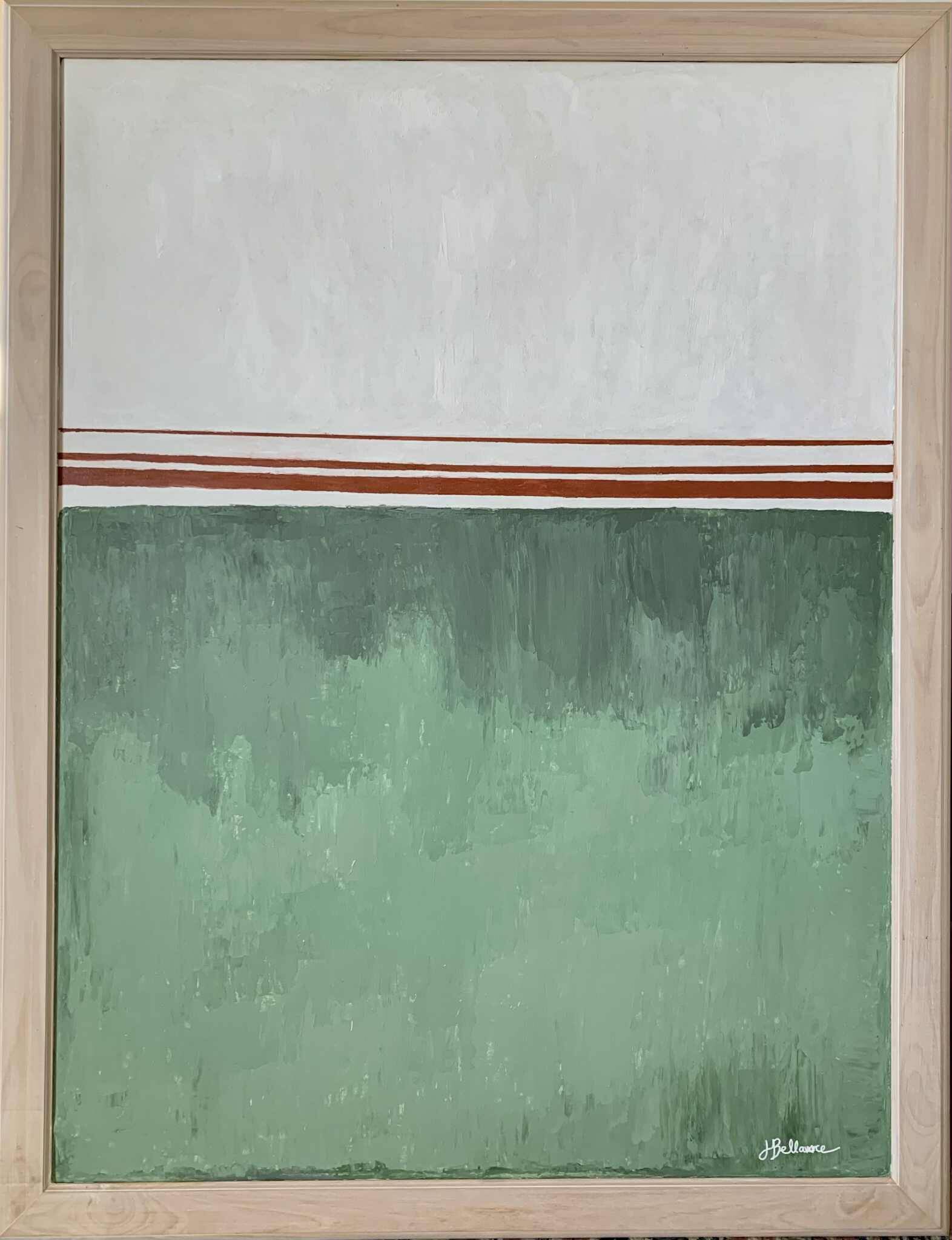 Abstract painting between two worlds