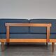 Daybed teck blue fabric Ingmar Relling by Ekornes vintage scandinavian
