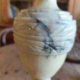 Alabaster lamp base - white stone lamp