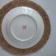 Vintage plate signed with Asian decor in earthenware 26cm