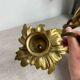 Two Louis XV style bronze wall candlesticks