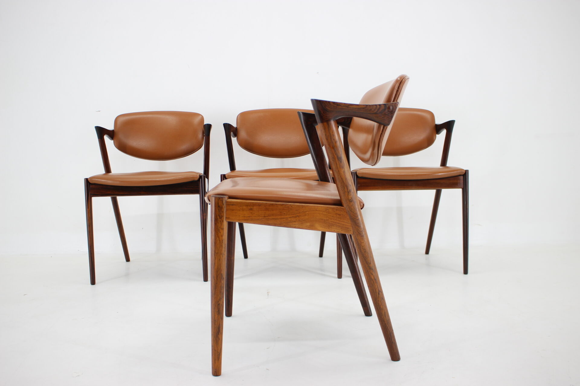 1960s Kai Kristiansen Model 42 Dining Chairs in Palisander, set of 4
