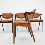 1960s Kai Kristiansen Model 42 Dining Chairs in Palisander, set of 4