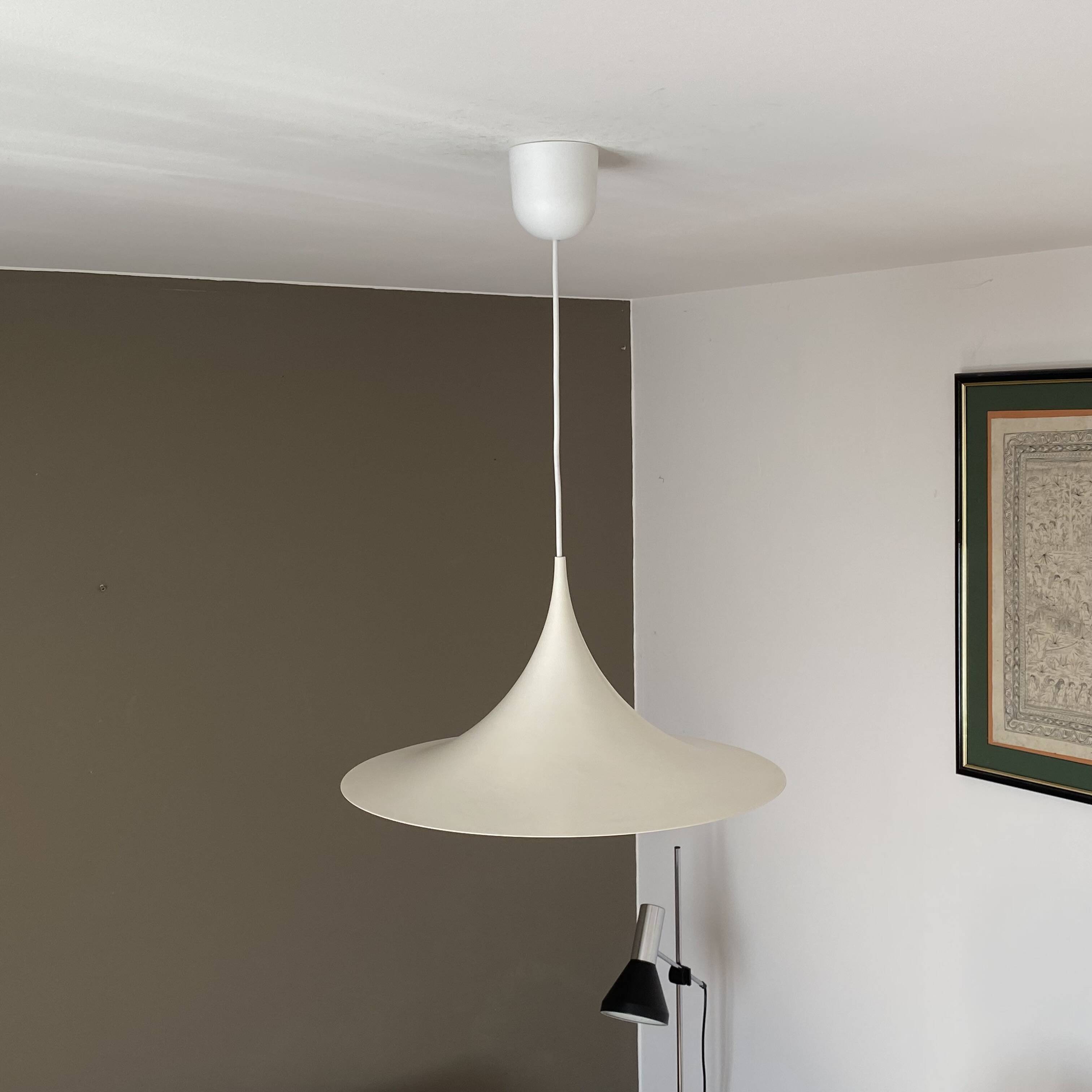 Semi pendant light by Claus Bonderup & Torsten Thorup. 1970.