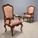 Paire de fauteuils Louis-Philippe en noyer