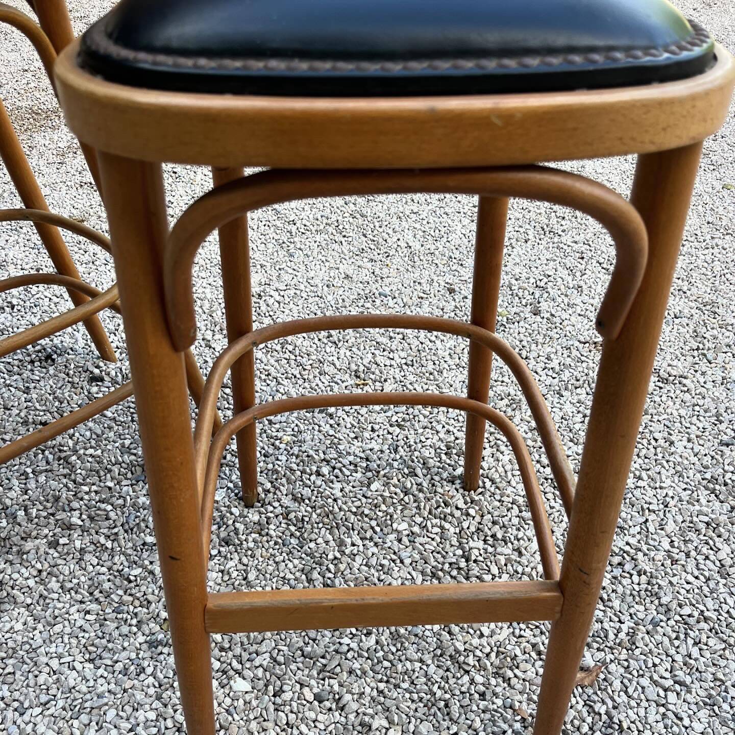 Pair of vintage bistro stools 1950/60 thonet style
