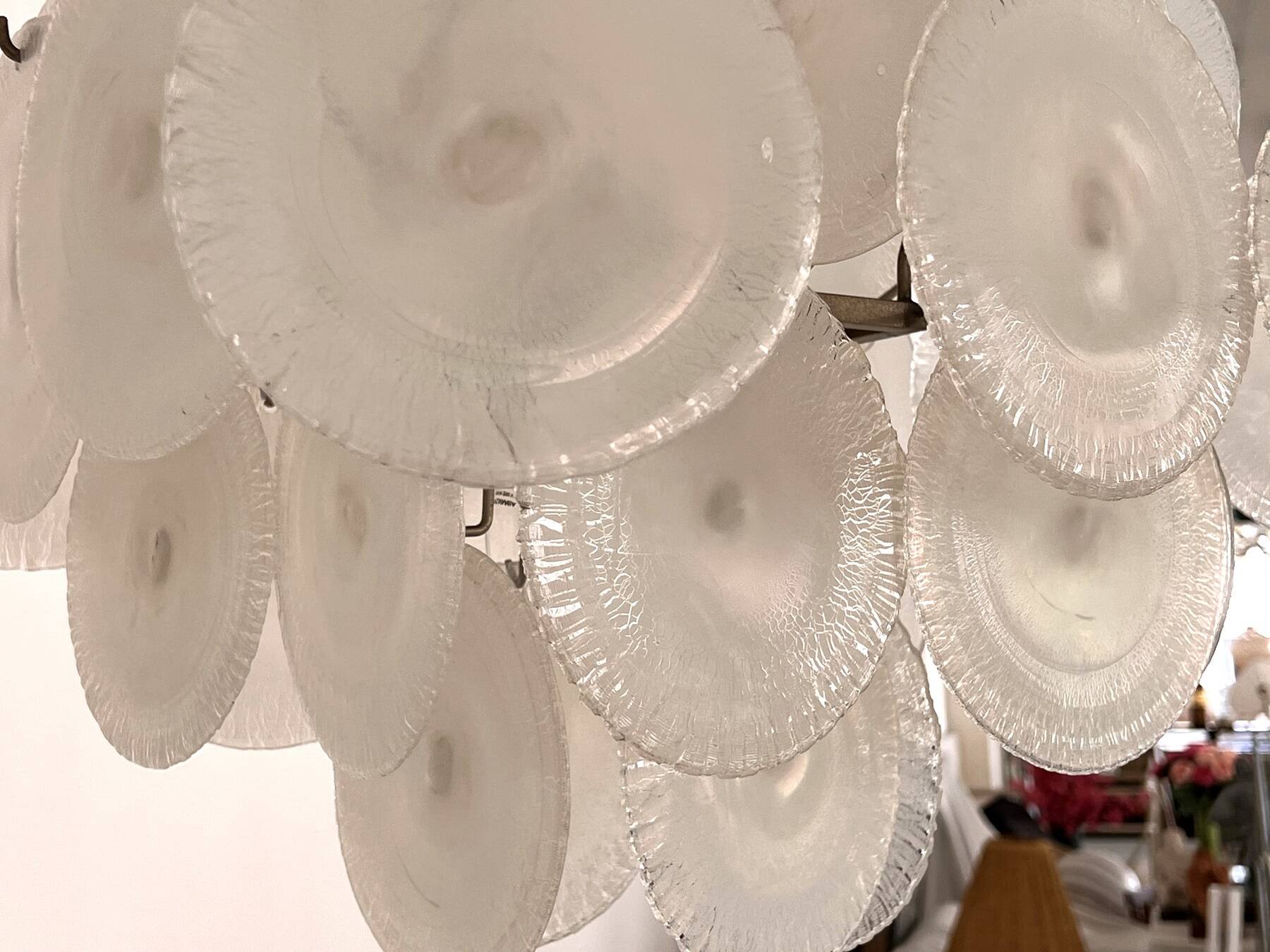 Italian Murano Chandelier by Carlo Nason for Mazzega, 70s