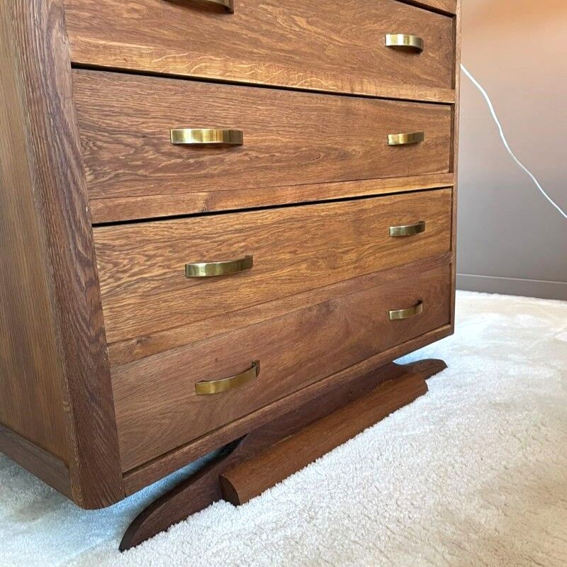 Commode haute vintage – pied moustache – années 60