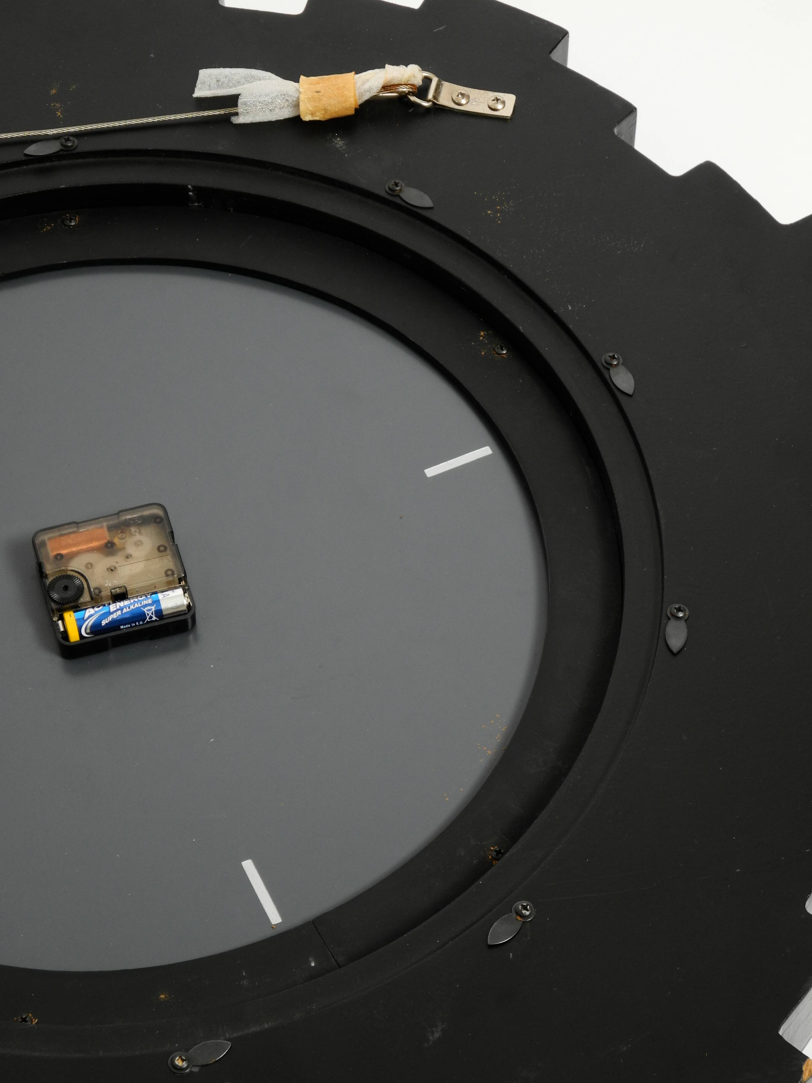 Gigantic rare heavy Sunburst mirror wall clock from the 1970s | Ø 70 cm