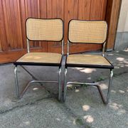 Cesca chair Marcel Breuer B32 modern Italian mid-century, set of 4 from the 70s.