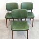 Mid-Century Modern dining chair in teak and leather, Denmark 1960s