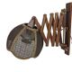 Schaarlamp - Harmonicalamp - teak - wandlamp - 60's