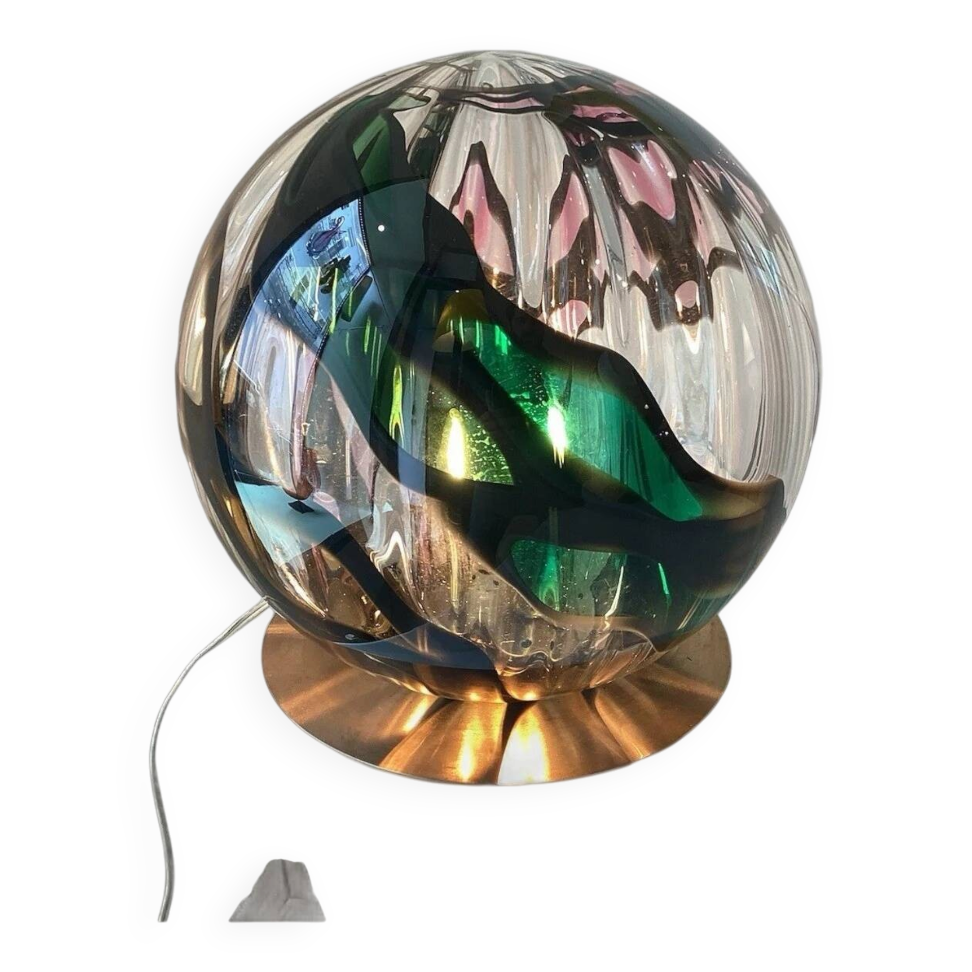 Murano table lamp Space Age 1970s Atr. Toni Zuccheri Veart mid