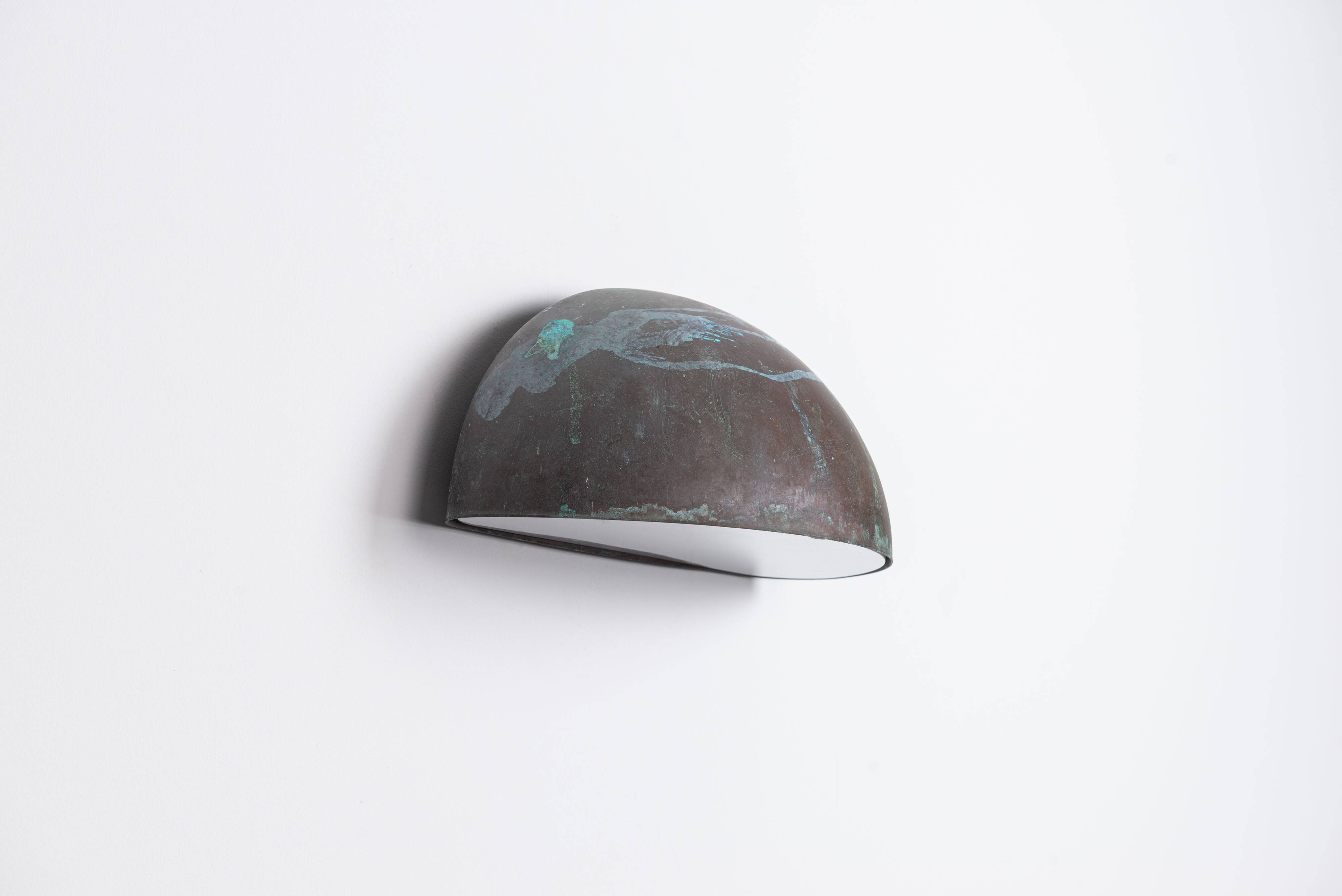 Horn Belysning Type 6650 wall lamp in patinated copper