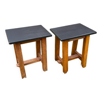 Pair of vintage bedside tables workshop spirit