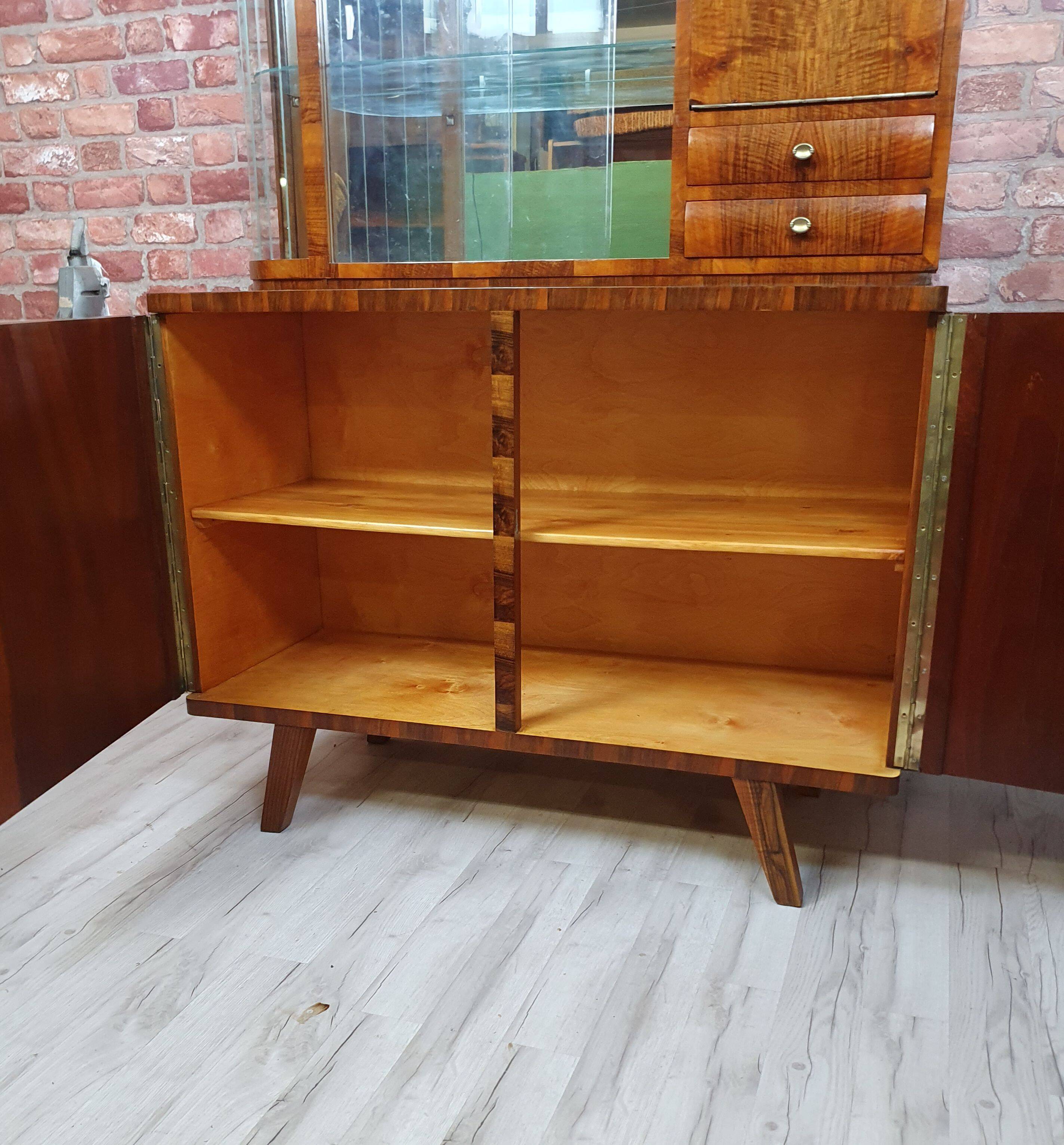 Renovated art deco highboard, Poland 1940