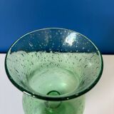 Vintage bubbled glass candle holder