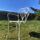 Pair of armchairs wrought iron garden chairs French iron armchairs 1950