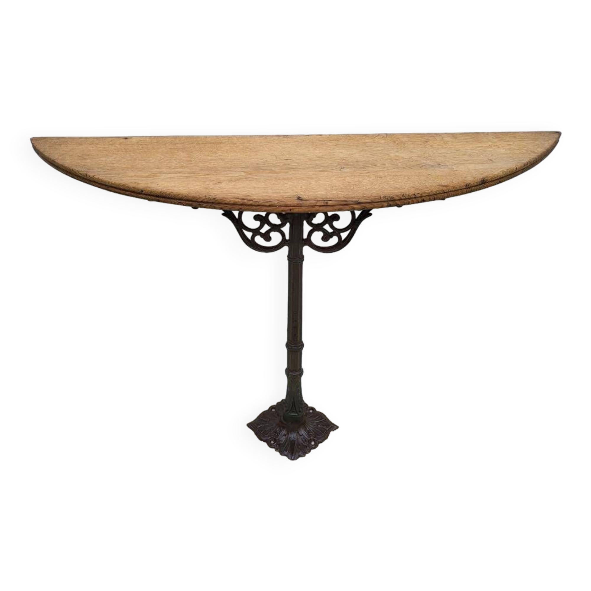 Cast iron foot console 1900 Art Nouveau