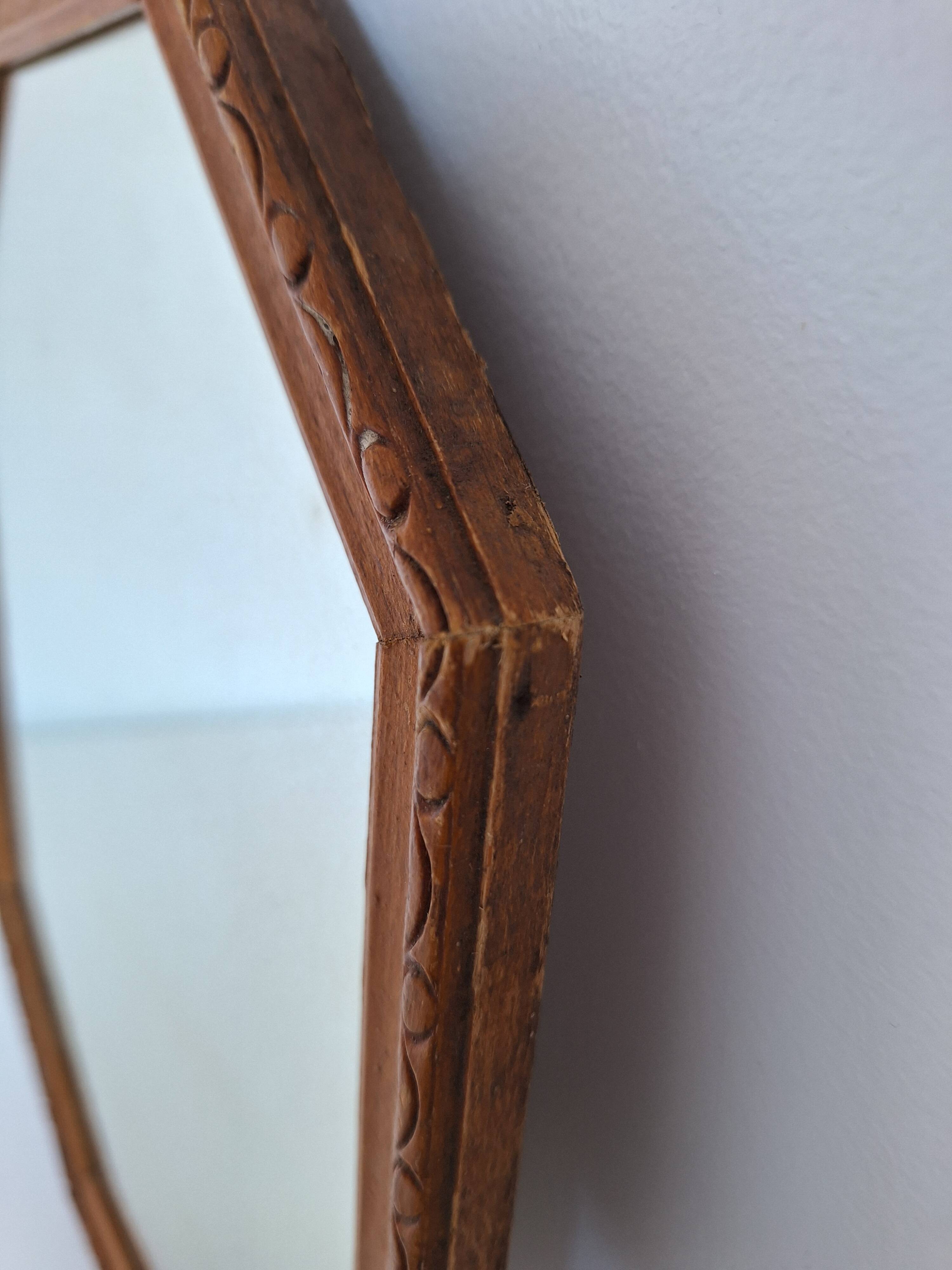 Vintage octagon mirror