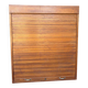Vintage wooden cabinet / roller shutter cupboard / shelf