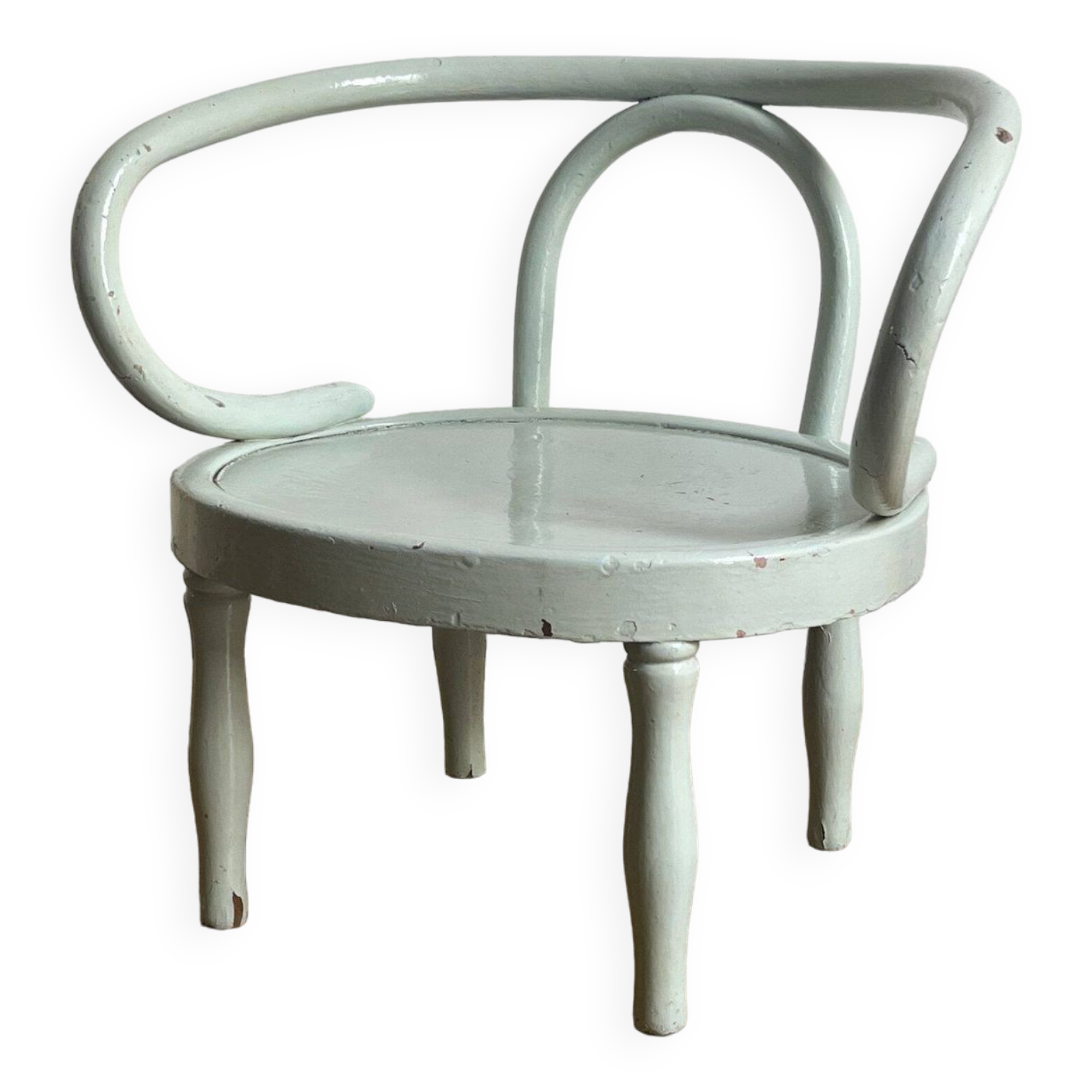 Children's armchair in turned wood early 20th century