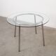 Glass table, Italian design, 1980s, made in Italy
