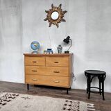 Ancienne commode chiffonnier semainier 1950