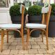 Pair of bistro chairs