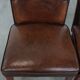 Comfortable set of 2 sheep leather dining chairs with character